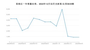 思皓 3月份销量数据发布 同比下降79.49%(2023年)
