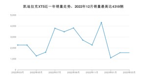 2023年3月凯迪拉克XT5销量多少？ 在哪个城市卖得最好？