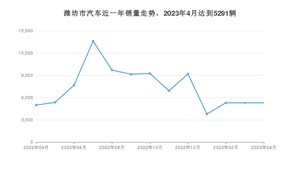 4月潍坊市汽车销量情况如何? 宏光MINI EV排名第一(2023年)