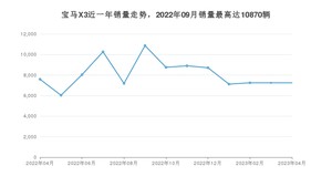 2023年4月宝马X3销量多少？ 在哪个城市卖得最好？