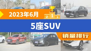 2023年6月5座SUV销量排行榜，Model Y夺得冠军，第二名差距也太大了 