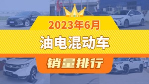 2023年6月油电混动车销量排行榜，型格位居第二，第一名你绝对想不到