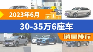 2023年6月30-35万6座车销量排行榜，别克GL8位居第二，第一名你绝对想不到