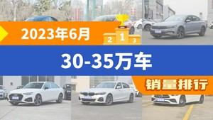 2023年6月30-35万车销量排行榜，Model Y夺得冠军，第二名差距也太大了 