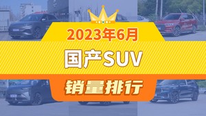 2023年6月国产SUV销量排行榜，元PLUS夺得冠军，第二名差距也太大了 