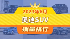 2023年6月奥迪SUV销量排行榜，奥迪Q3位居第二，第一名你绝对想不到
