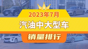 2023年7月汽油中大型车销量排行榜，奔驰E级以14000辆夺冠