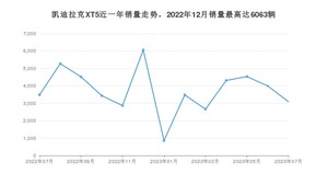 2023年7月凯迪拉克XT5销量数据发布 共卖了3093台