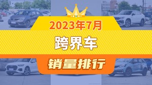 2023年7月跨界车销量排行榜，飞度以3404辆夺冠，飞凡R7升至第7名 