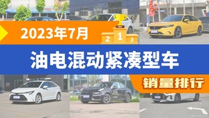 2023年7月油电混动紧凑型车销量排行榜，型格屈居第三，领克03成最大黑马