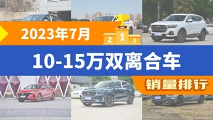 2023年7月10-15万双离合车销量排行榜，朗逸夺得冠军，第二名差距也太大了 