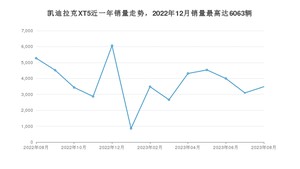 2023年8月凯迪拉克XT5销量怎么样？ 在35-40万中排名怎么样？