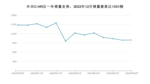 2023年8月丰田C-HR销量多少？ 在哪个城市卖得最好？