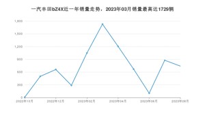 2023年8月一汽丰田bZ4X销量多少？ 在哪个城市卖得最好？