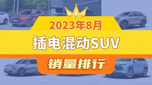 2023年8月插电混动SUV销量排行榜，宋PLUS新能源位居第二，第一名你绝对想不到