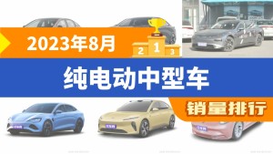 2023年8月纯电动中型车销量排行榜，长安深蓝SL03位居第二，第一名你绝对想不到