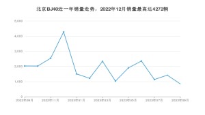 2023年9月北京BJ40销量多少？ 在哪个城市卖得最好？