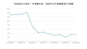 2023年9月电动屋YOUNG光小新销量数据发布 共卖了158台