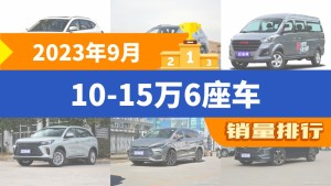 2023年9月10-15万6座车销量排行榜，思皓X8 PLUS以4207辆夺冠，枫叶80V升至第7名 