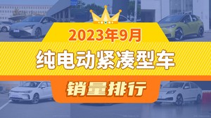 2023年9月纯电动紧凑型车销量排行榜，Aion S Plus以21546辆夺冠，MG MULAN升至第10名 