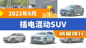 2023年9月插电混动SUV销量排行榜，宋PLUS新能源位居第二，第一名你绝对想不到