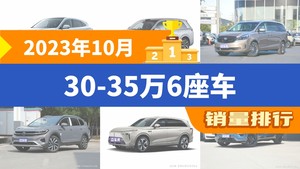 2023年10月30-35万6座车销量排行榜，问界M7以12193辆夺冠，ID.6 X升至第10名 