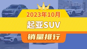 2023年10月起亚SUV销量排行榜，奕跑屈居第三