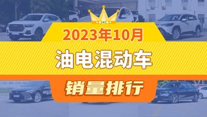 2023年10月油电混动车销量排行榜，本田CR-V位居第二，第一名你绝对想不到