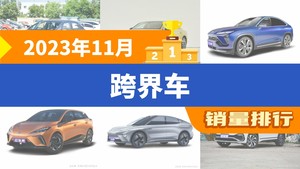 2023年11月跨界车销量排行榜，一汽-大众CC位居第二，第一名你绝对想不到