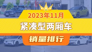 2023年11月紧凑型两厢车销量排行榜，型格位居第二，第一名你绝对想不到