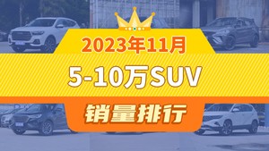 2023年11月5-10万SUV销量排行榜，哈弗H6以23291辆夺冠，传祺GS3升至第9名 