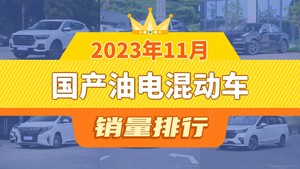 2023年11月国产油电混动车销量排行榜，领克03屈居第三，领克01成最大黑马