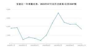 宝骏 11月份销量数据发布 同比下降7.33%(2023年)