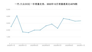 2023年11月一汽-大众CC销量多少？ 在哪个城市卖得最好？