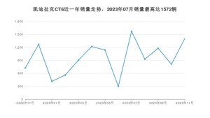 2023年11月凯迪拉克CT6销量如何？ 在中大型车车型中排名怎么样？