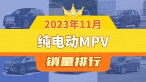 2023年11月纯电动MPV销量排行榜，ZEEKR 009夺得冠军，第二名差距也太大了 