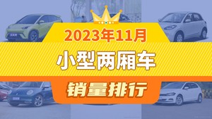 2023年11月小型两厢车销量排行榜，海鸥夺得冠军，第二名差距也太大了 