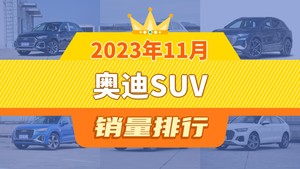 2023年11月奥迪SUV销量排行榜，奥迪Q4 e-tron屈居第三，奥迪e-tron成最大黑马