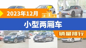 2023年12月小型两厢车销量排行榜，五菱缤果位居第二，第一名你绝对想不到