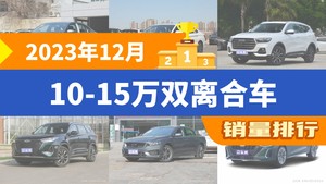 2023年12月10-15万双离合车销量排行榜，朗逸以38760辆夺冠，伊兰特升至第8名 