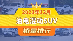 2023年12月油电混动SUV销量排行榜，哈弗H6屈居第三，航海家成最大黑马