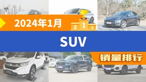 2024年1月SUV销量榜：问界M7亚军，冠军惊艳出炉！