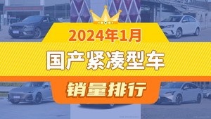 2024年1月国产紧凑型车销量排行榜，帝豪屈居第三，长安UNI-V成最大黑马