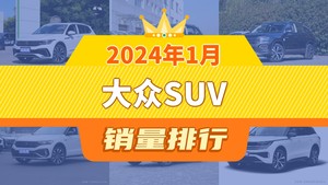 2024年1月大众SUV销量排行榜，探岳屈居第三，T-ROC探歌成最大黑马