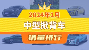 2024年1月中型掀背车销量排行榜，长安深蓝SL03以5694辆夺冠