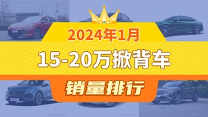 2024年1月15-20万掀背车销量排行榜，凌渡夺得冠军，第二名差距也太大了 