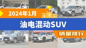 2024年1月油电混动SUV销量排行榜，哈弗H6位居第二，第一名你绝对想不到