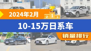 2024年2月10-15万日系车销量排行榜，锋兰达屈居第三，雷凌成最大黑马