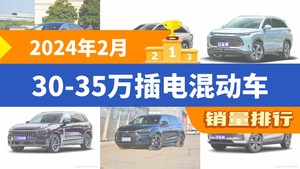 2024年2月30-35万插电混动车销量排行榜，蓝山DHT-PHEV位居第二，第一名你绝对想不到