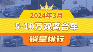 2024年3月5-10万双离合车销量排行榜，朗逸夺得冠军，第二名差距也太大了 